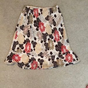 Short flower skirt from Loft